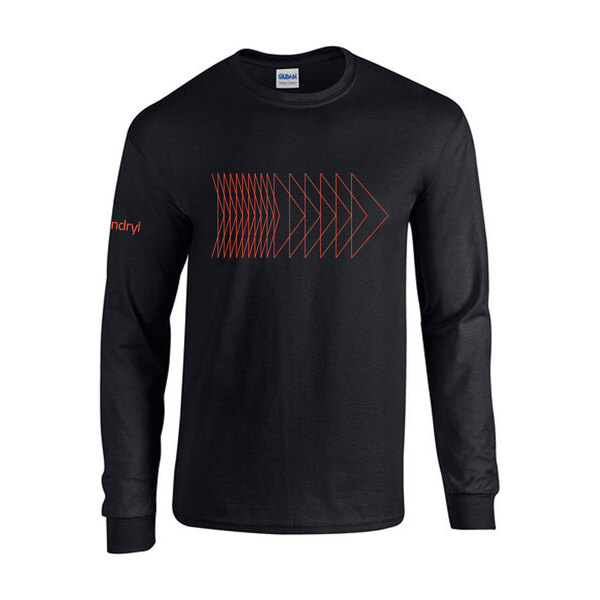 Kyndryl Trellis Black Long Sleeve T-shirt